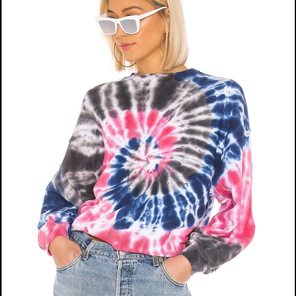Agolde X REVOLVE Balloon Sleeve Sweatshirt in Snow Cone
